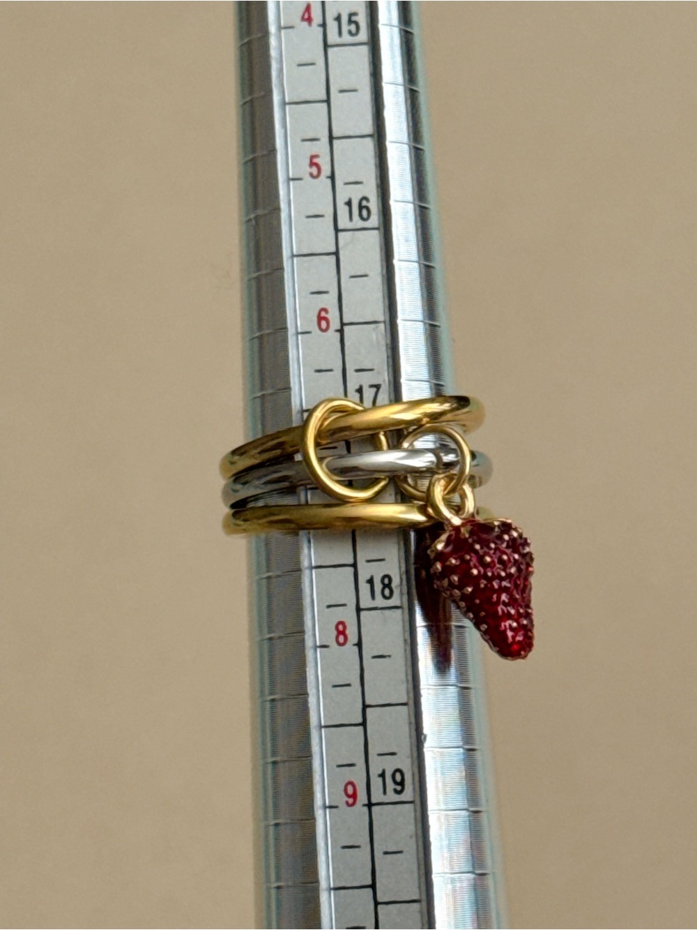 Strawberry Ring D246 - Picture 9 of 9